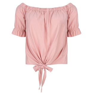 Nicole Knotted Top | Barry Pink