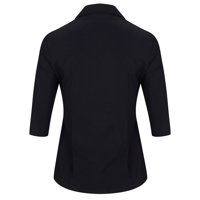 Noel Eyelet Shirt | Black/Fuxia