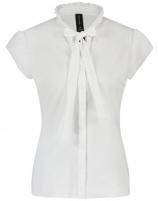 Tash Pussybow Blouse | White