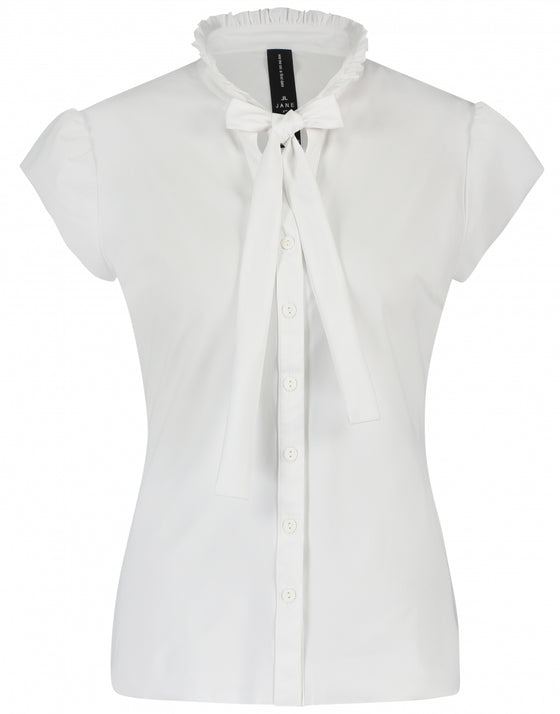 Tash Pussybow Blouse | White