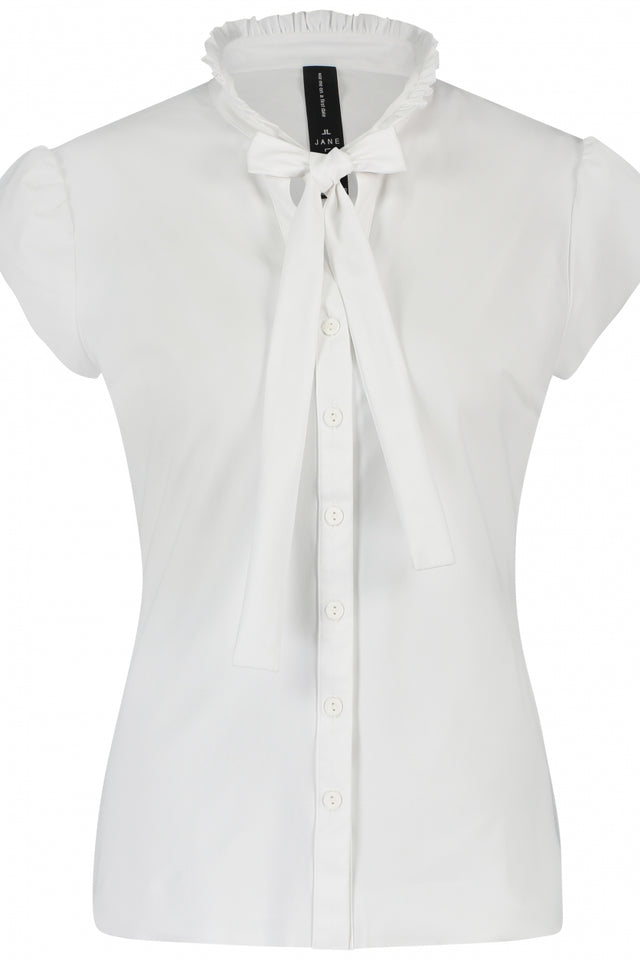 Tash Pussybow Blouse | White