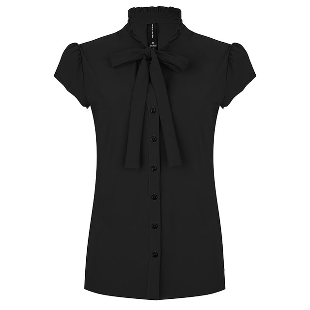 Tash Pussybow Blouse | Black