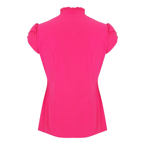 Tash Pussybow Blouse | Fuxia