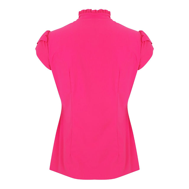 Tash Pussybow Blouse | Fuxia