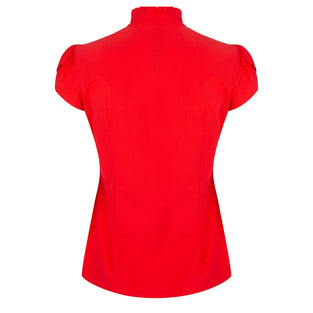 Tash Pussybow Blouse | Red