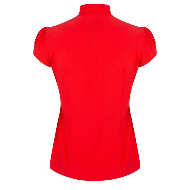 Tash Pussybow Blouse | Red