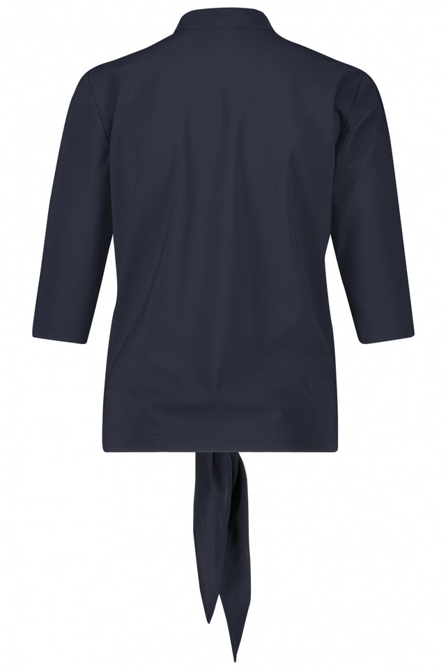 Chloe Cropped Blouse | Blue