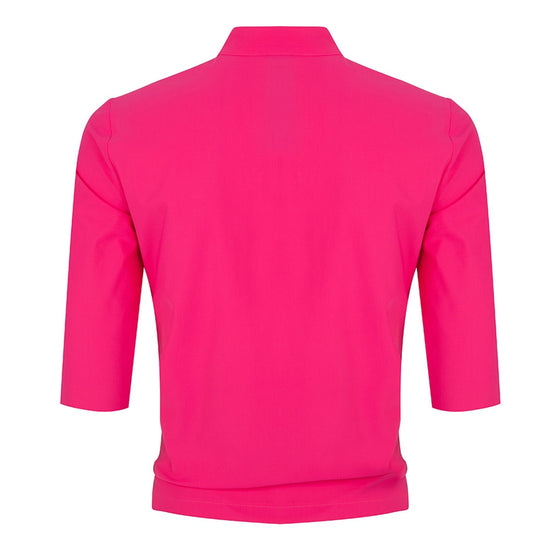 Chloe Cropped Blouse | Fuxia