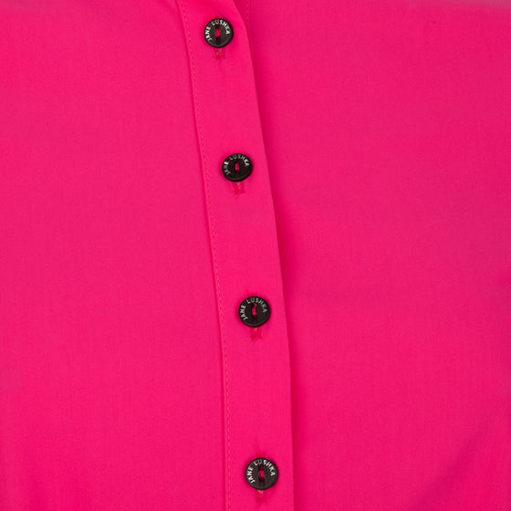 Chloe Cropped Blouse | Fuxia