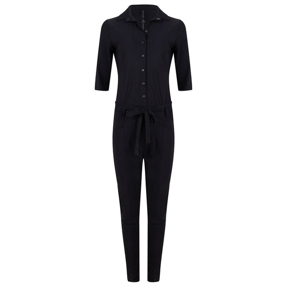 Zoey Shirt Jumpsuit | Black