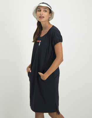 Tiff Zipper Dress | Blue