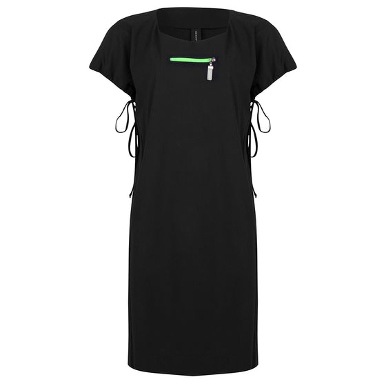 Tiff Zipper Dress | Black