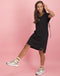 Tiff Zipper Dress | Black