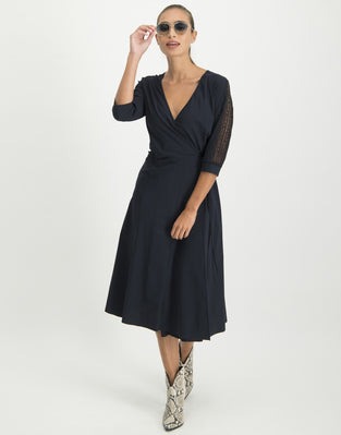 Kyra Wrap Dress | Blue