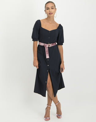 Sara Midi Dress | Blue
