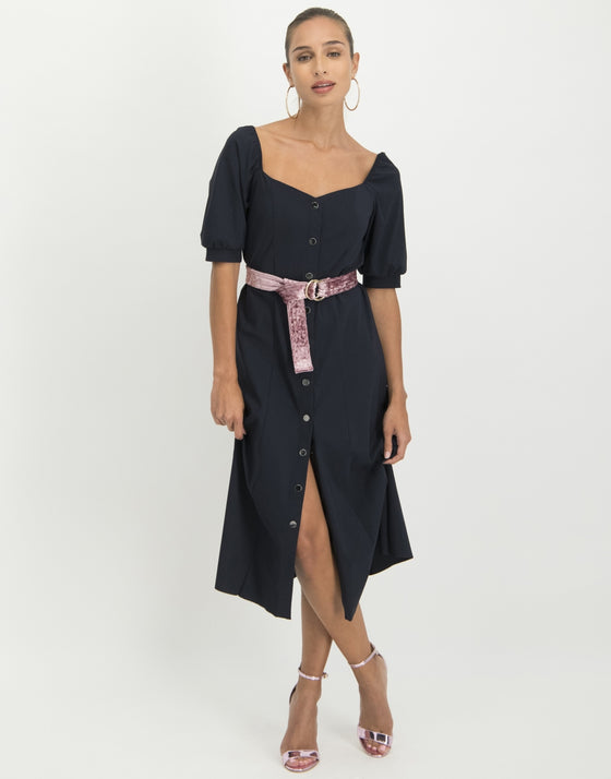 Sara Midi Dress | Blue