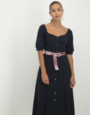 Sara Midi Dress | Blue