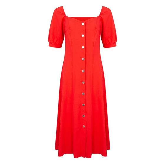 Sara Midi Dress | Red