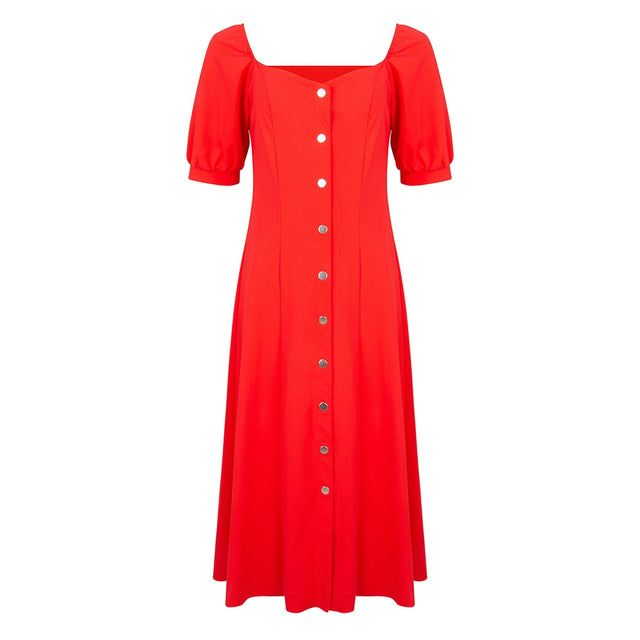 Sara Midi Dress | Red