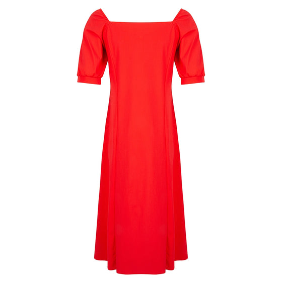 Sara Midi Dress | Red