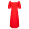 Sara Midi Dress | Red