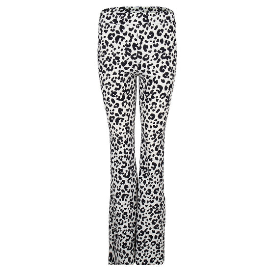 Billie Flared Pants | Animal ecru