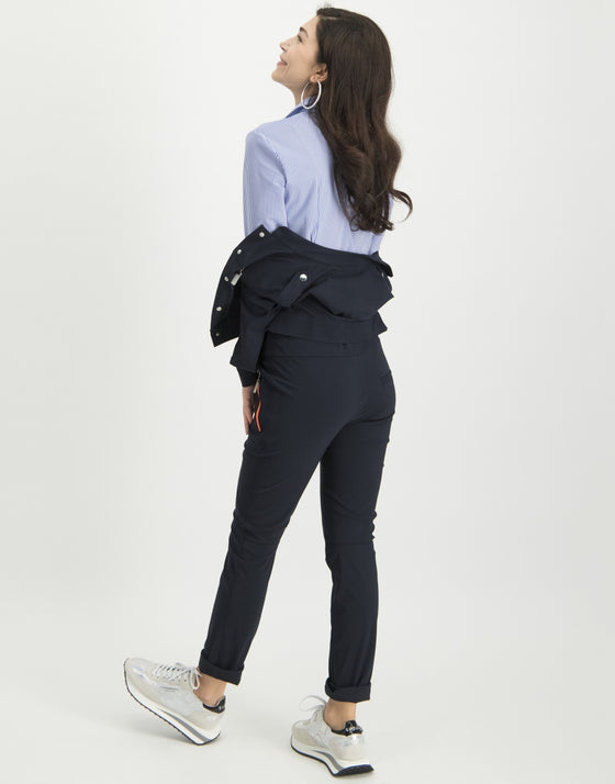 BLOUSE | White/Blue