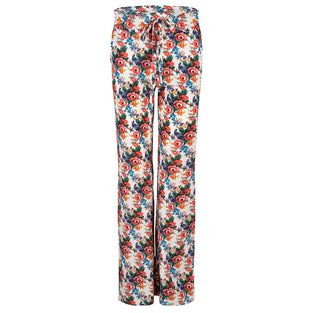 Izzy Pants Flower | White/Red