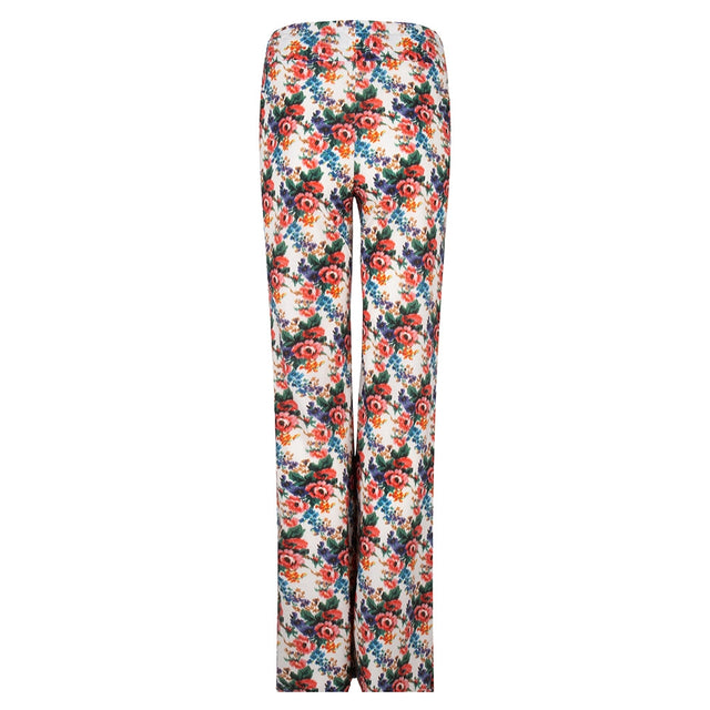 Izzy Pants Flower | White/Red