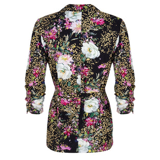 Serena Blazer Leopard and Rose | Black