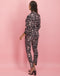 Serena Blazer Black and Bloom | Black