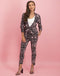 Serena Blazer Black and Bloom | Black