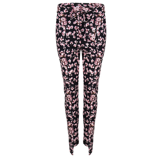 Vera Bow Pants Black and Bloom | Black