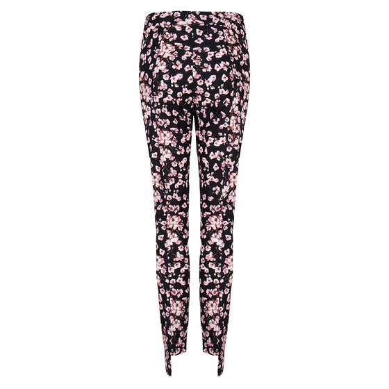 Vera Bow Pants Black and Bloom | Black