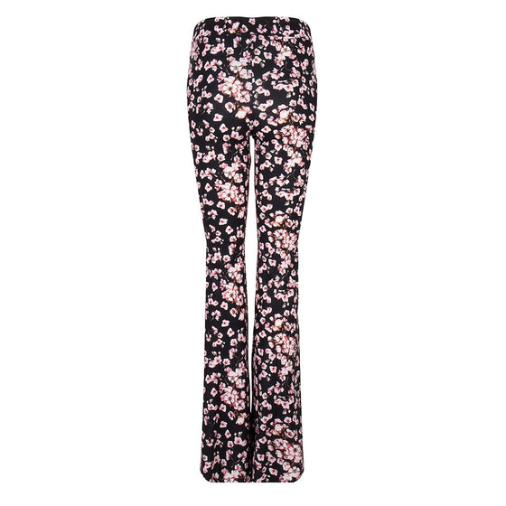 Billie Flared Pants Black and Bloom | Black