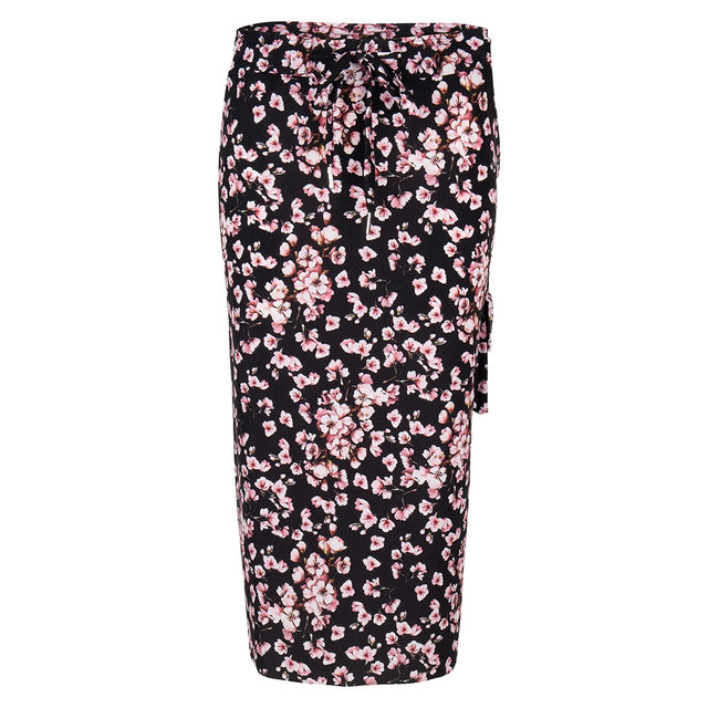 Lauren Skirt Black and Bloom | Black