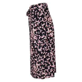 Lauren Skirt Black and Bloom | Black