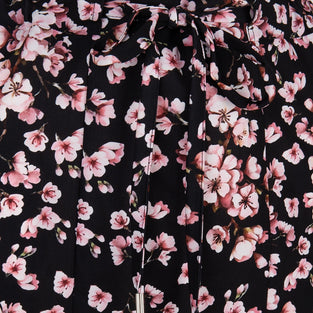 Joanie Flared Skirt Black and Bloom | Black