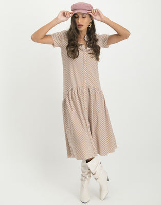 Tati Dress | Ecru