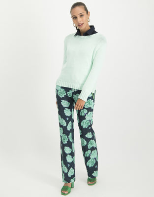 Izzy Pants Blue Bloom | Blue