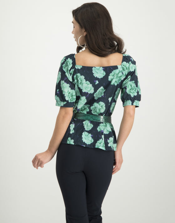 Wendy Top Blue Bloom | Blue