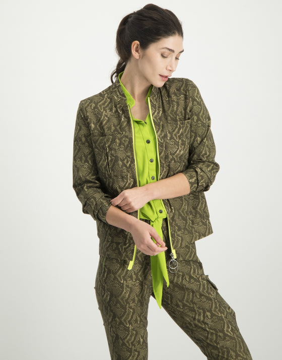 Wendy Jacket Snake | Army