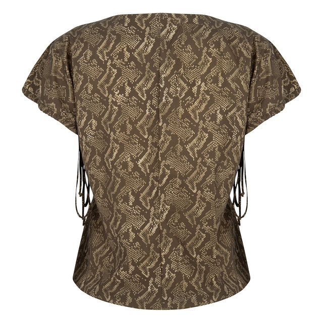 Lynn Snake Top | Army