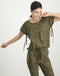 Lynn Snake Top | Army