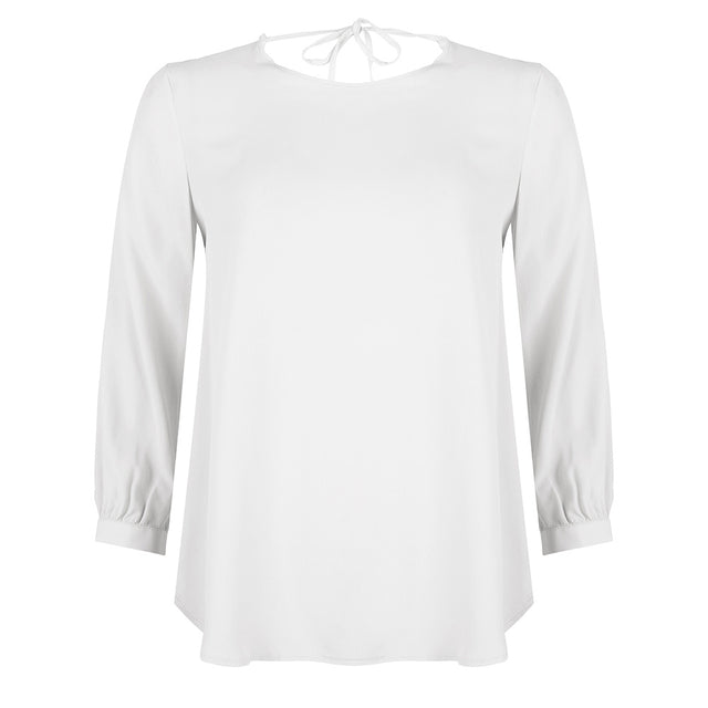 Evie Tie Top | White