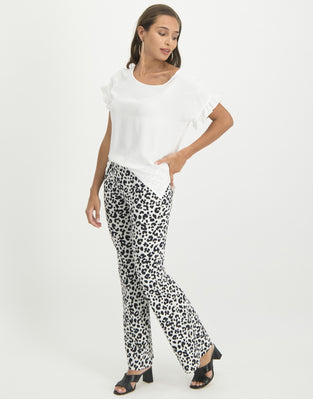Irina Ruffle Top | White