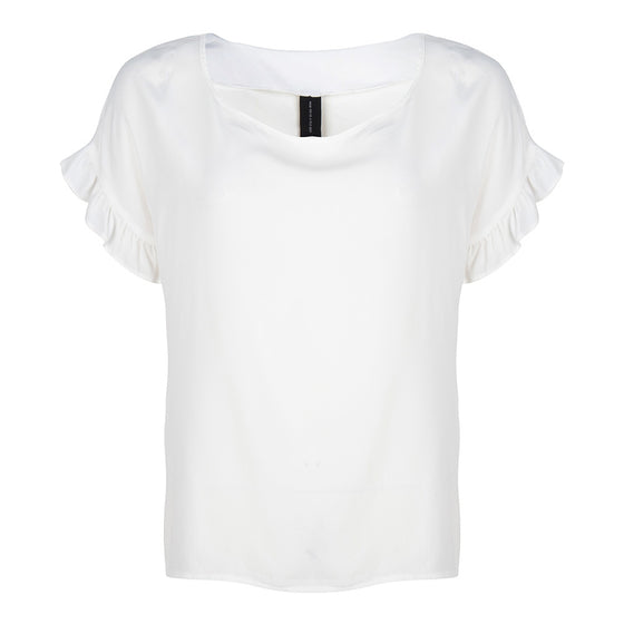 Irina Ruffle Top | White