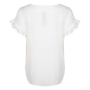 Irina Ruffle Top | White