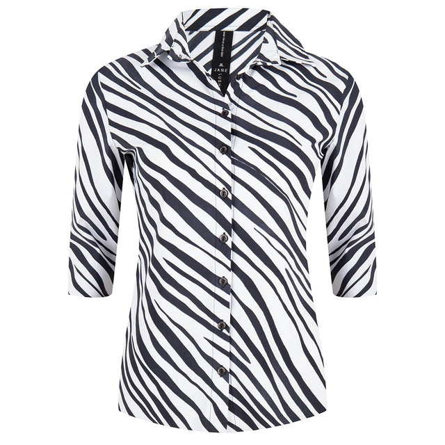 Debbie Shirt Black and White | White/Black