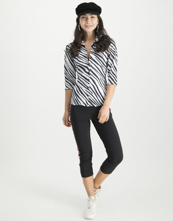 Andrea Capri Leggings | Black